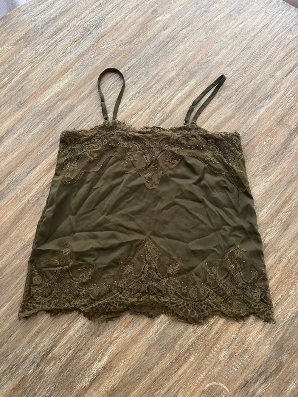 Luna B Green Lace Top - M